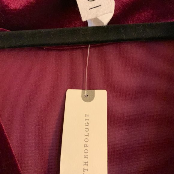 Anthro/Amadi Greta Velvet Dress, Sz M, NWT - Picture 7 of 9